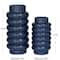 Dark Blue Ceramic Modern Vase, Set of 2" 16", 12"